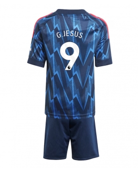 Arsenal Gabriel Jesus #9 Maglia Gara Trasferta Repliche 2025-26 Bambino Maniche Corte
